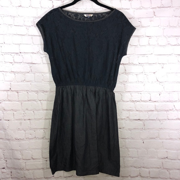 Free People Short‎ Sleeve Mesh floral Dress - Picture 1 of 4